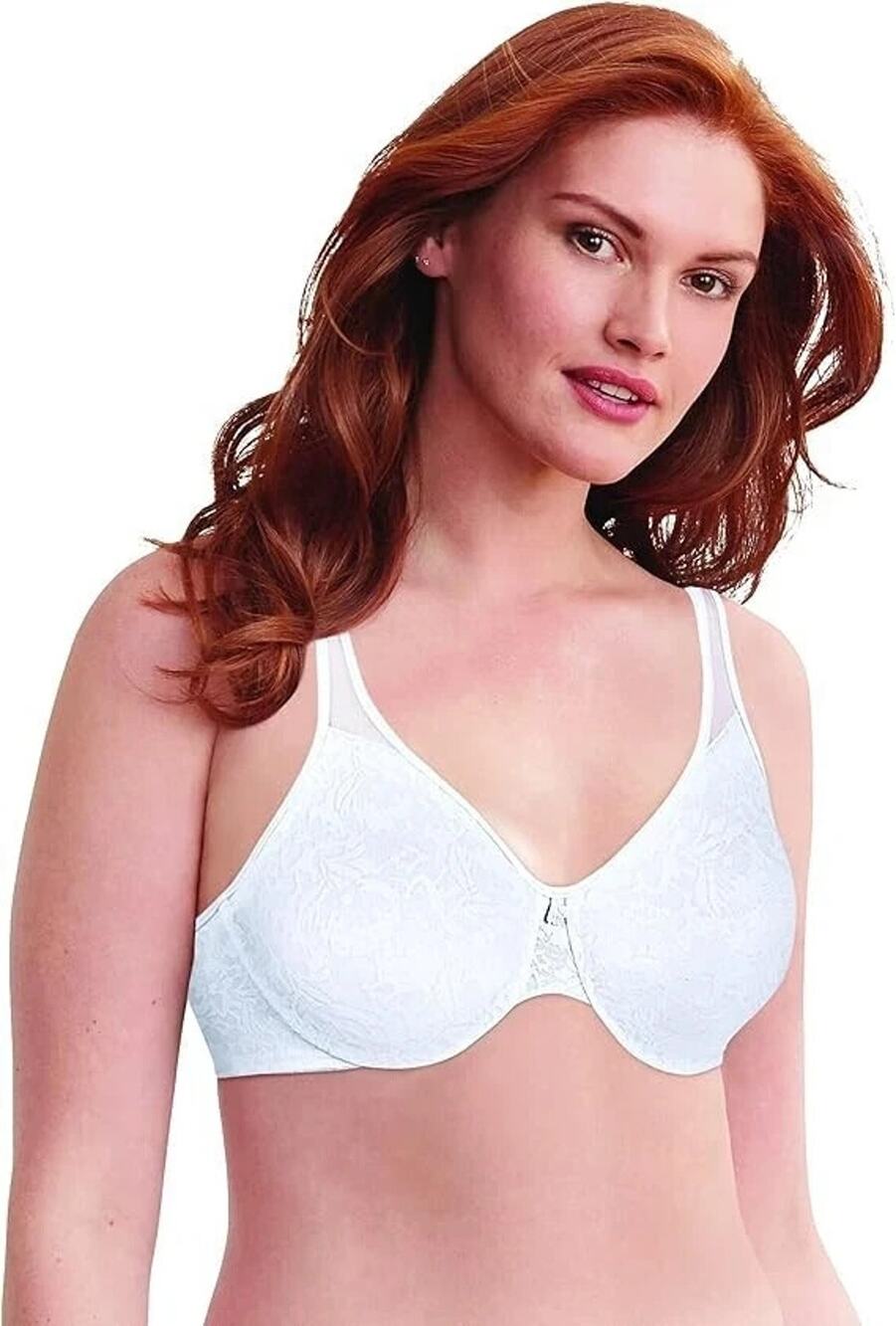 Bali Passion for Comfort Underwire White Lace Minimizer Style DF3385 38D